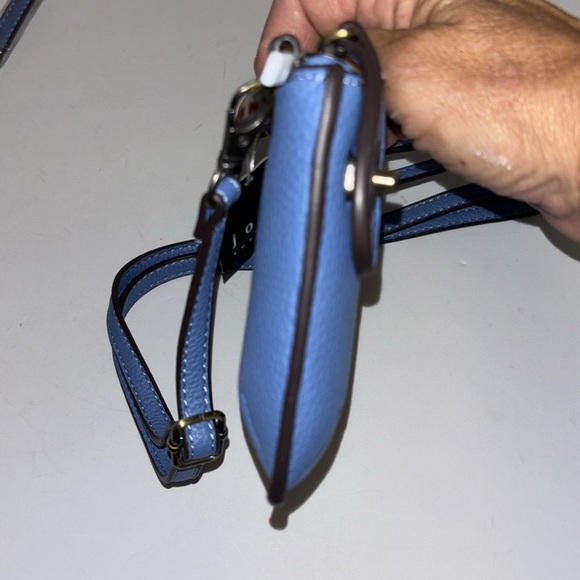 JOY BRAND SLATE BLUE VEGAN LEATHER WRISTLET/CROSSBODY GORGEOUS COLOR 💙💙💙💙💙💙💙 - Picture 4 of 6